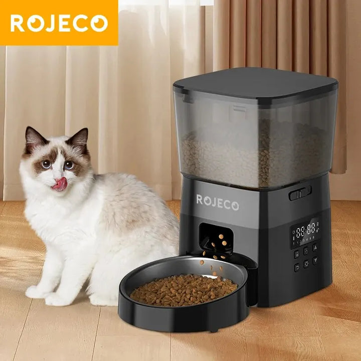 Comedero automático para perros y gatos ROJECO - Control inteligente