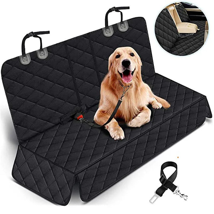 Funda para asiento de coche para perros: cojín trasero impermeable para mascotas