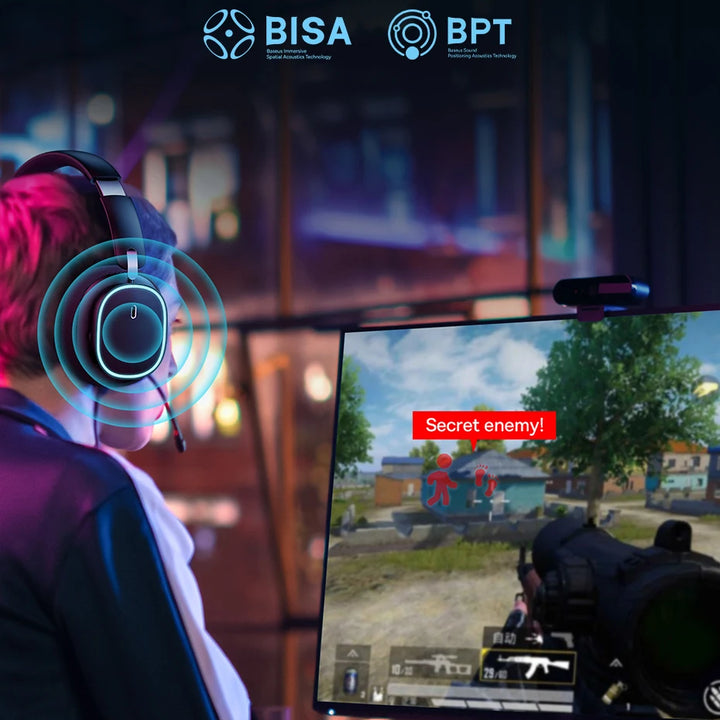 Auriculares inalámbricos para juegos Baseus GH02 - RGB y Bluetooth 5.3