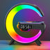 Cargador inalámbrico RGB con reloj despertador y altavoz