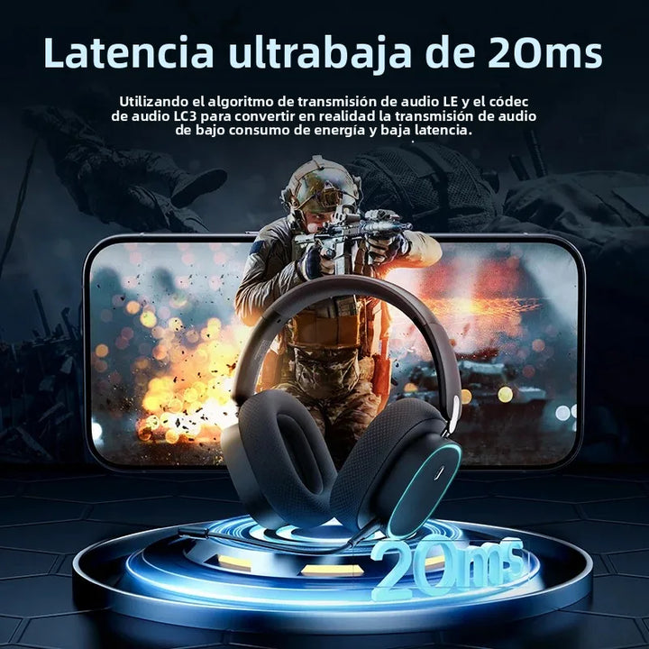 Auriculares inalámbricos para juegos Baseus GH02 - RGB y Bluetooth 5.3