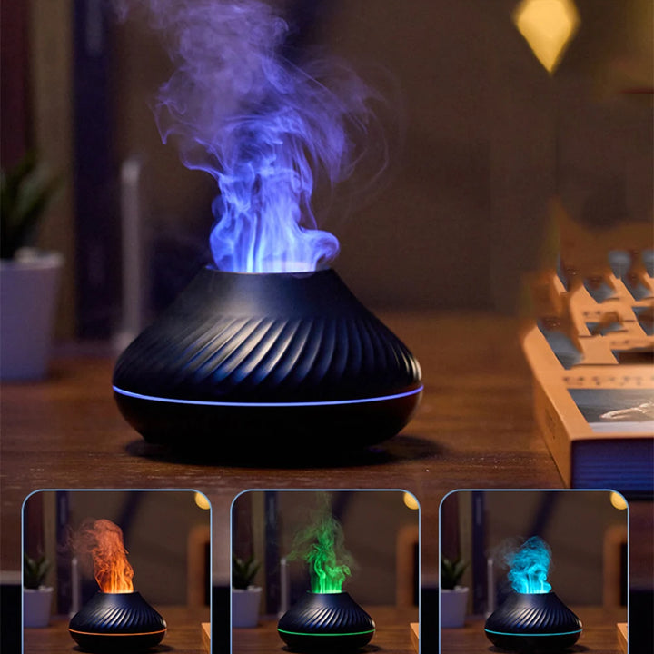 Difusor de aroma de llama Lanwang: crea un ambiente acogedor.