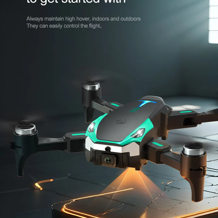 Dron Tesla 8K con GPS y sistema de evitación de obstáculos.