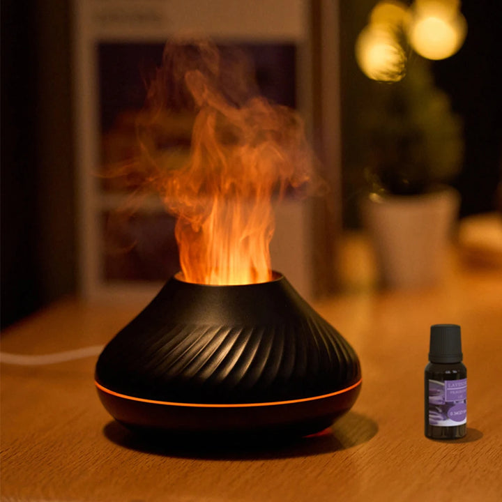 Difusor de aroma de llama Lanwang: crea un ambiente acogedor.