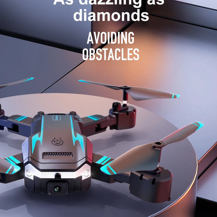 Dron Tesla 8K con GPS y sistema de evitación de obstáculos.