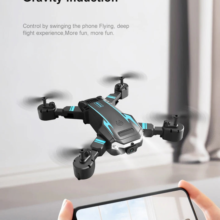 Dron Tesla 8K con GPS y sistema de evitación de obstáculos.
