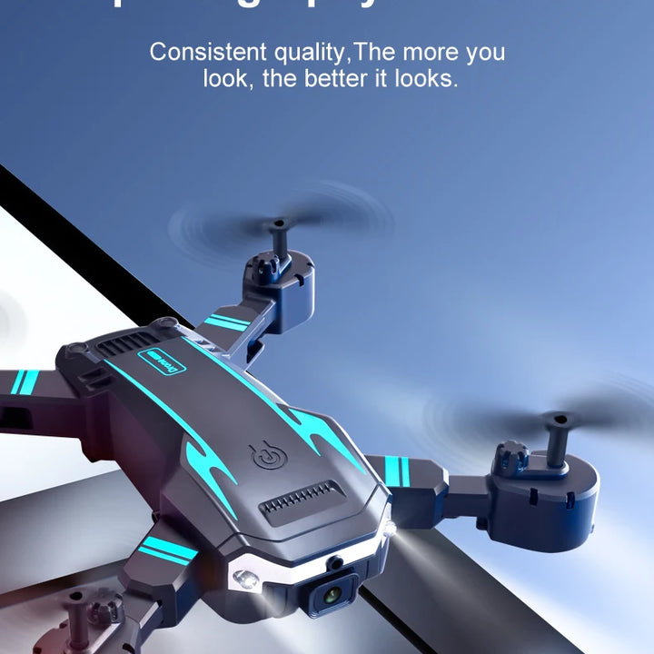 Dron Tesla 8K con GPS y sistema de evitación de obstáculos.