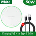 Base de carga inalámbrica rápida para dispositivos iPhone y Samsung.
