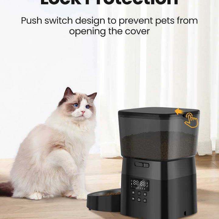 Comedero automático para perros y gatos ROJECO - Control inteligente