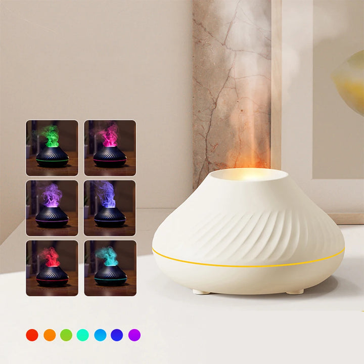 Difusor de aroma de llama Lanwang: crea un ambiente acogedor.