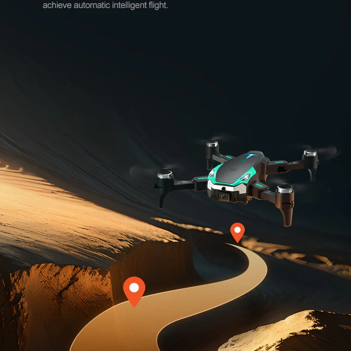 Dron Tesla 8K con GPS y sistema de evitación de obstáculos.