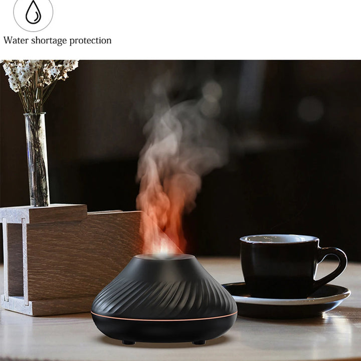 Difusor de aroma de llama Lanwang: crea un ambiente acogedor.