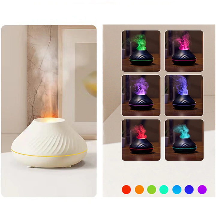Difusor de aroma de llama Lanwang: crea un ambiente acogedor.