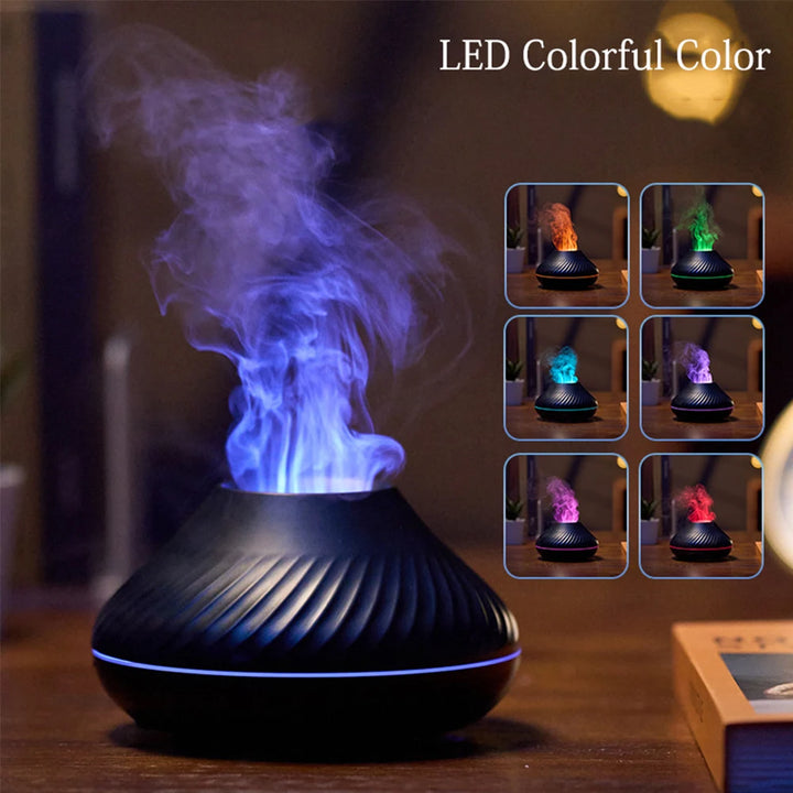 Difusor de aroma de llama Lanwang: crea un ambiente acogedor.
